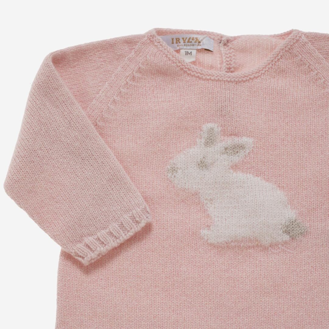 Pelele para bebé Conejo rosa, Irulea - 82228