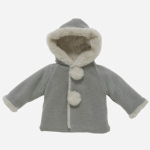 Abrigo bebé Pompón Gris, Irulea - 82494