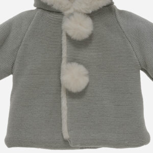 Abrigo bebé Pompón Gris, Irulea - 82494