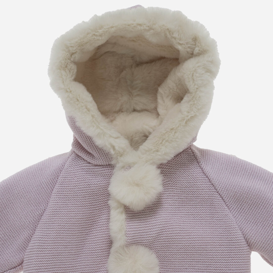 Abrigo bebé Pompón Rosa, Irulea - 82490
