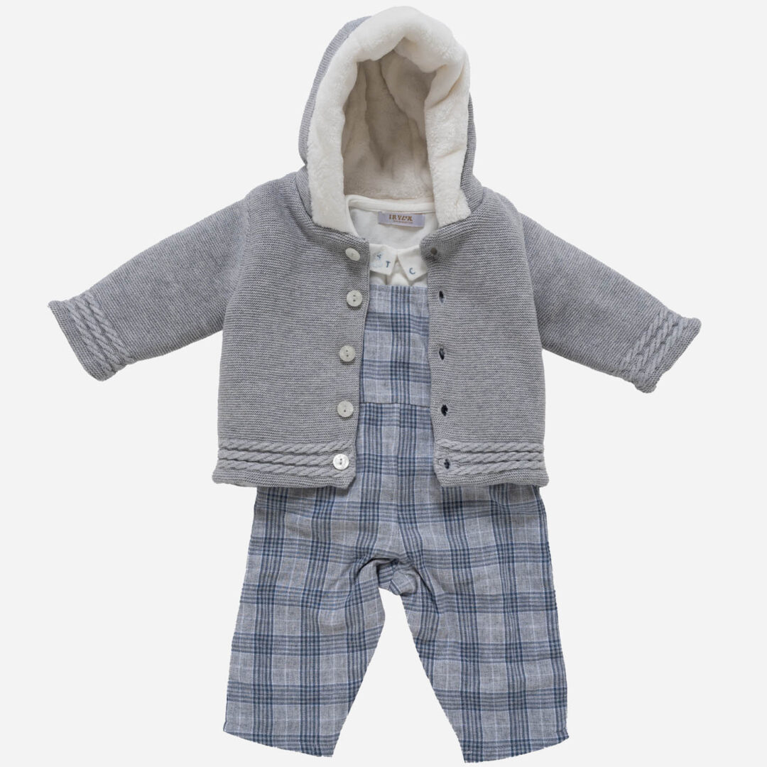 Conjunto de bebé Cuadros 3 piezas, Irulea - 82580