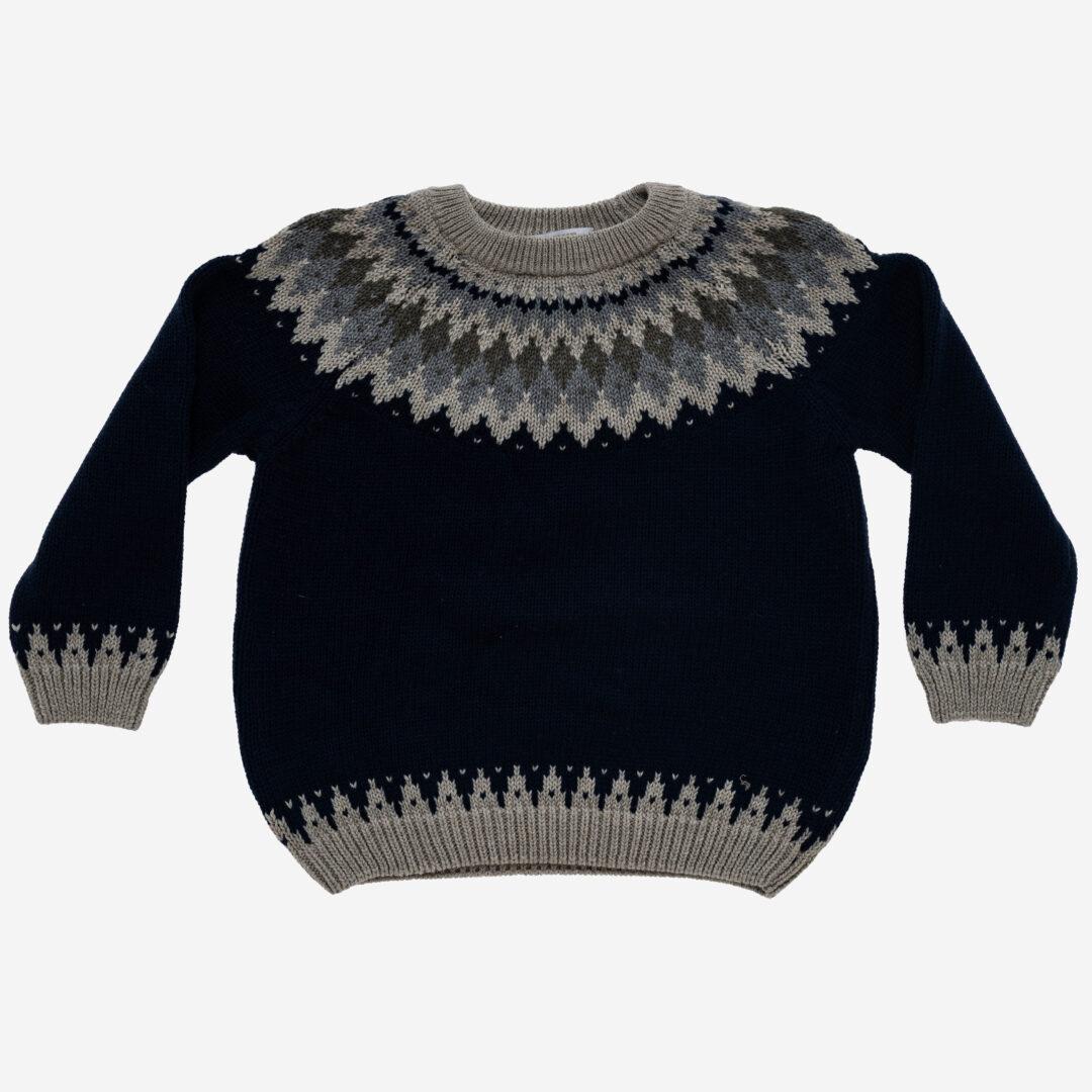 Jersey de punto niño Rombo Azul Marino, Irulea - 82498