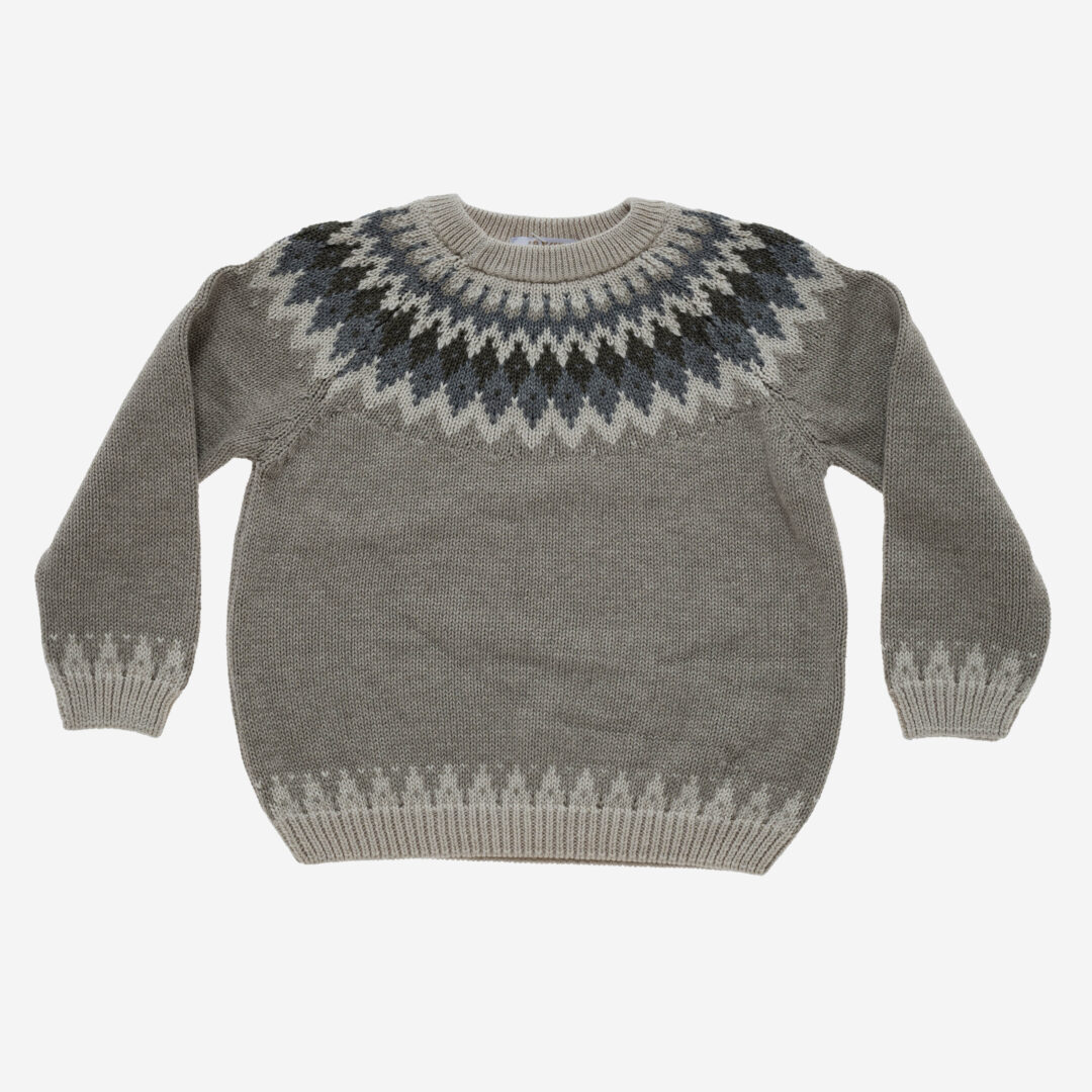 Jersey de punto niño Rombo Beige, Irulea - 82504