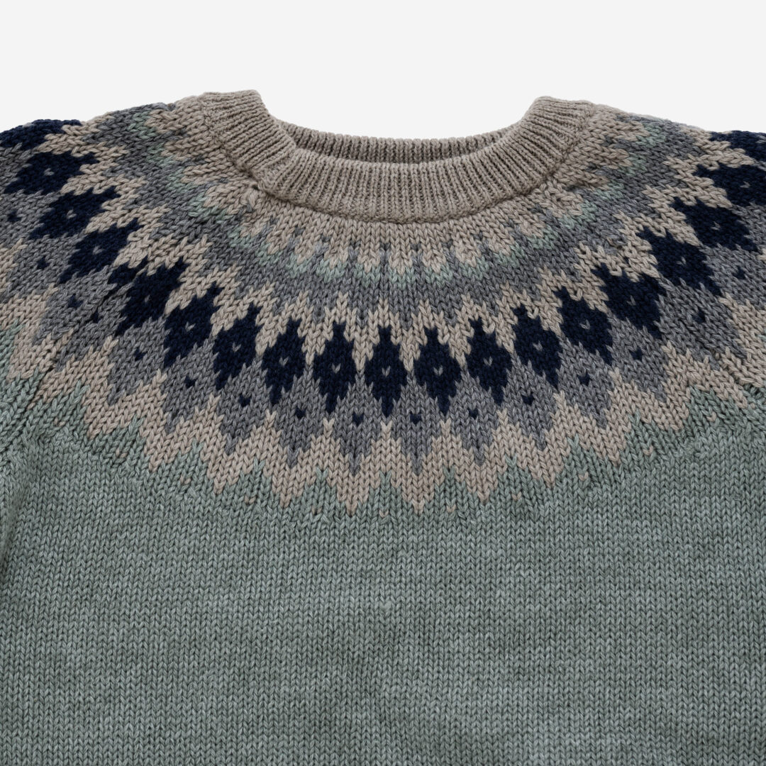 Jersey de punto niño Rombo Verde, Irulea - 82501