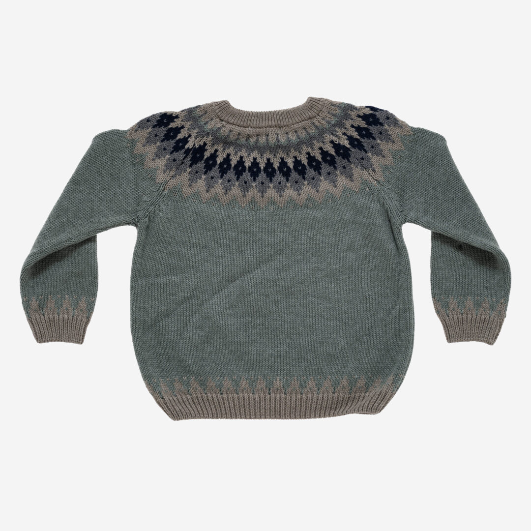 Jersey de punto niño Rombo Verde, Irulea - 82501