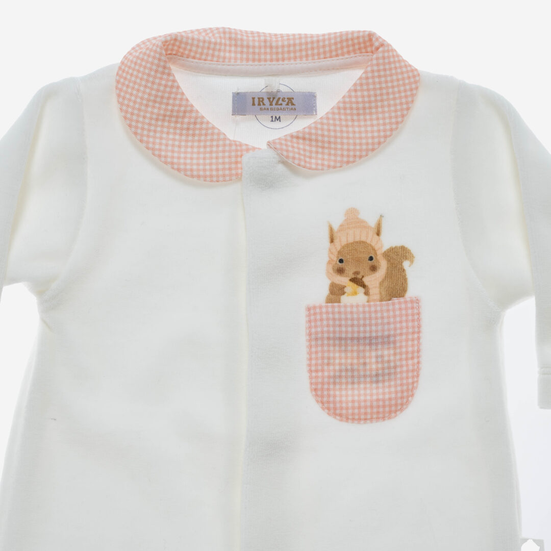 Pijama para bebé Ardilla Rosa, Irulea - 82862