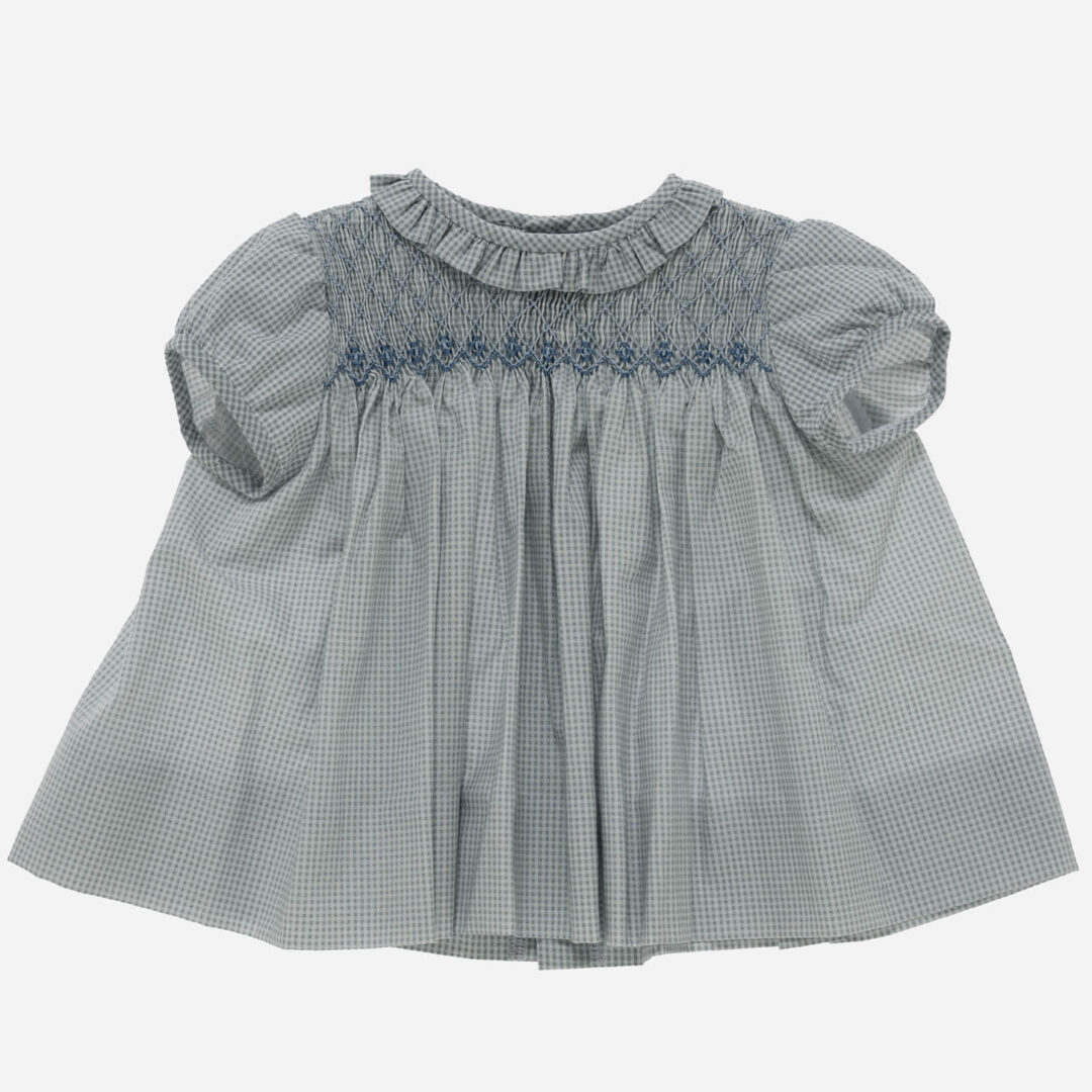 Vestido para niña Vichy Azul, Irulea - 82631
