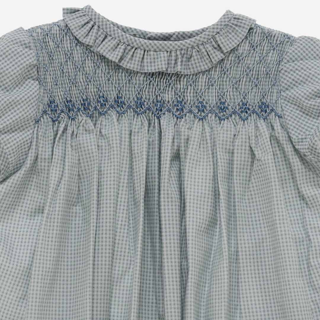 Vestido para niña Vichy Azul, Irulea - 82631