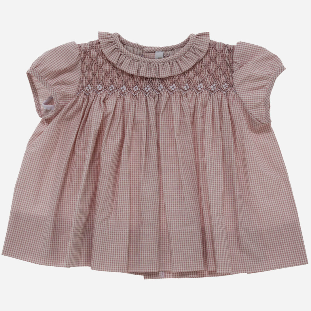 Vestido para niña Vichy Rosa, Irulea - 82636