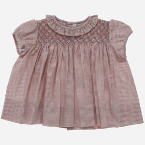 Vestido para niña Vichy Rosa, Irulea - 82636