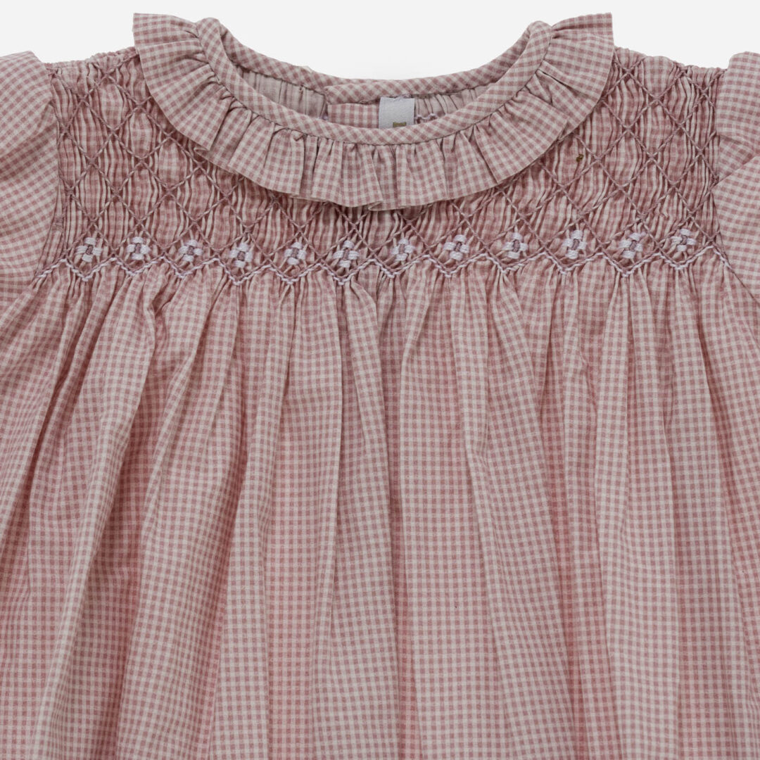 Vestido para niña Vichy Rosa, Irulea - 82636