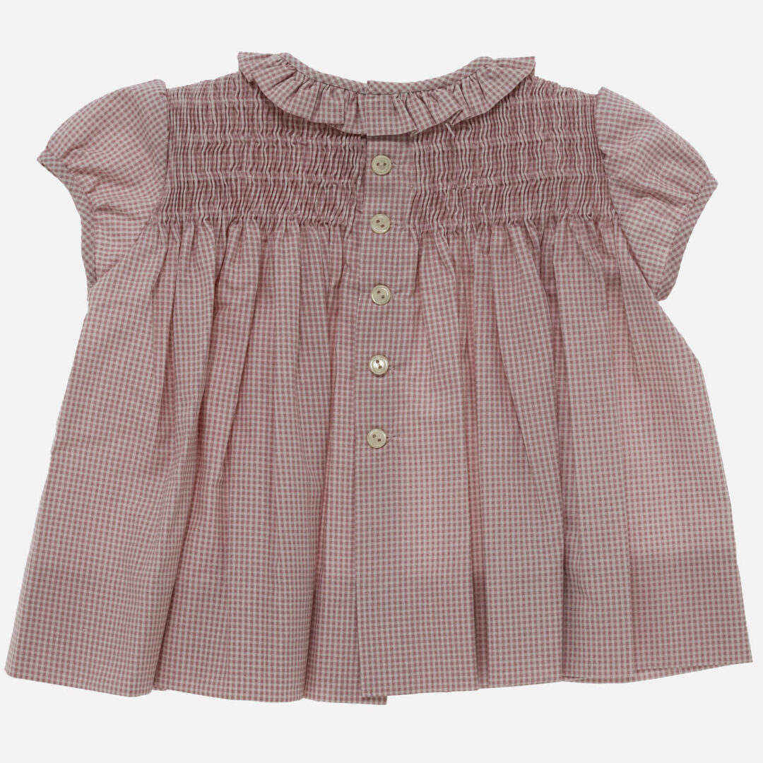 Vestido para niña Vichy Rosa, Irulea - 82636