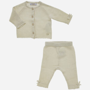 Conjunto de bebé Onditas 2 piezas hueso, Irulea - 82605