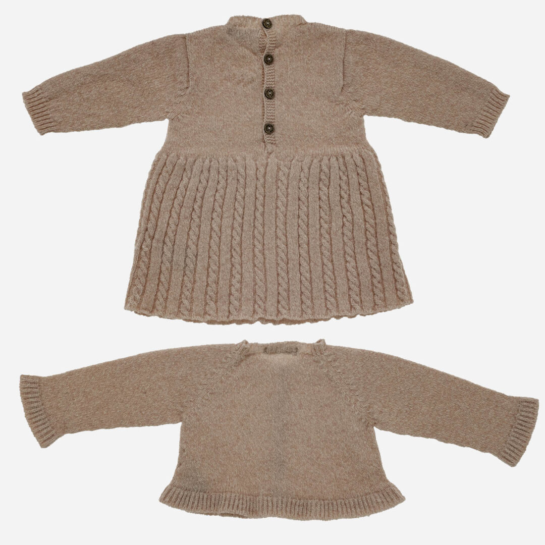Vestido para niña Ochos 2 piezas rosa, Irulea - 82323