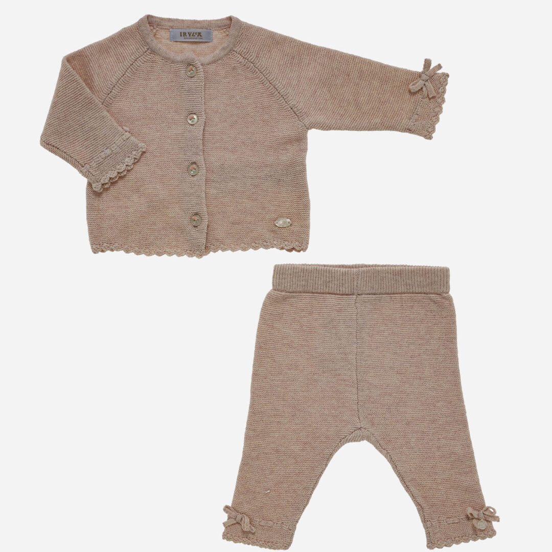 Conjunto de bebé Onditas 2 piezas rosa, Irulea - 82601