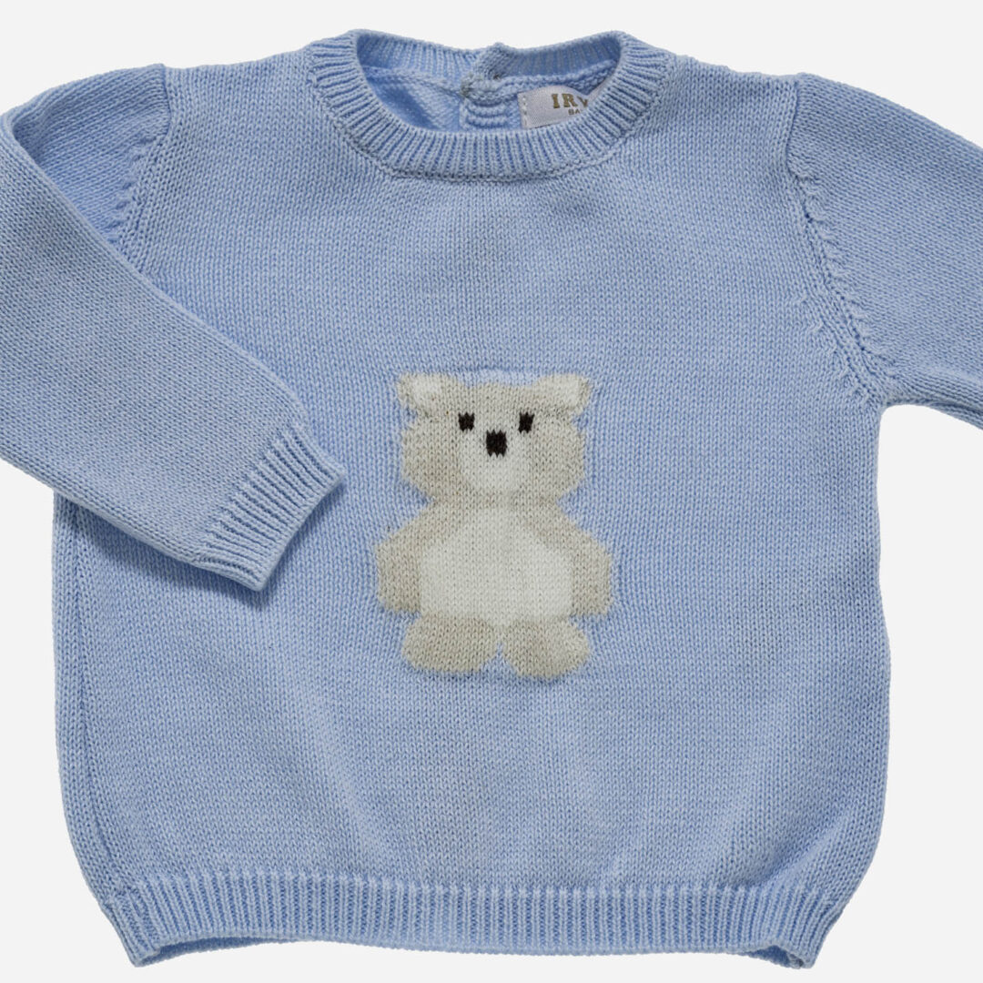 Conjunto de bebé Oso 3 piezas azul, Irulea - 82764