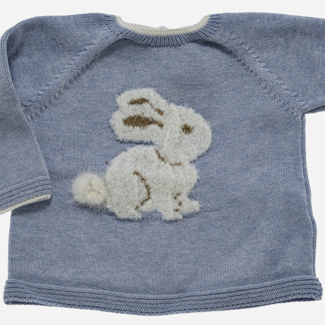 Conjunto de bebé Conejo 3 piezas azul, Irulea - 82483