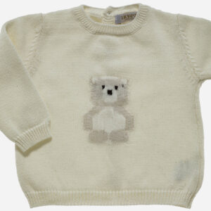 Conjunto de bebé Oso 3 piezas hueso, Irulea - 82760