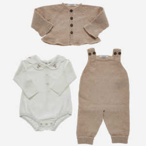 Conjunto de bebé Martina 3 piezas, Irulea - 82352