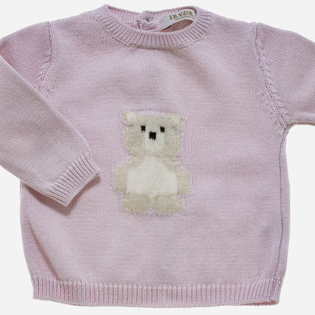 Conjunto de bebé Oso 3 piezas rosa, Irulea - 82756